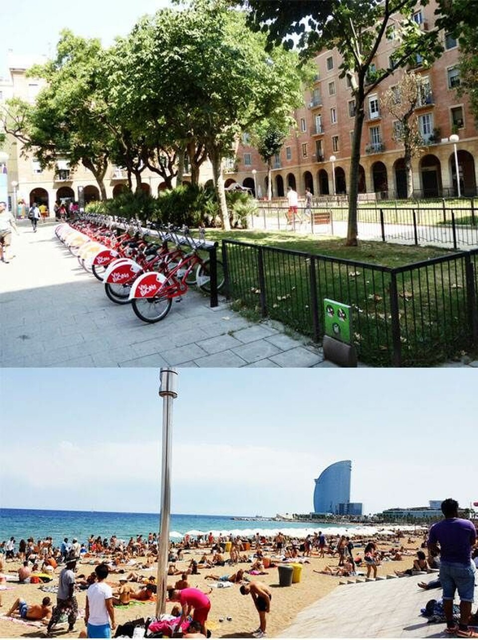 Barcelona med børn Ramblaen