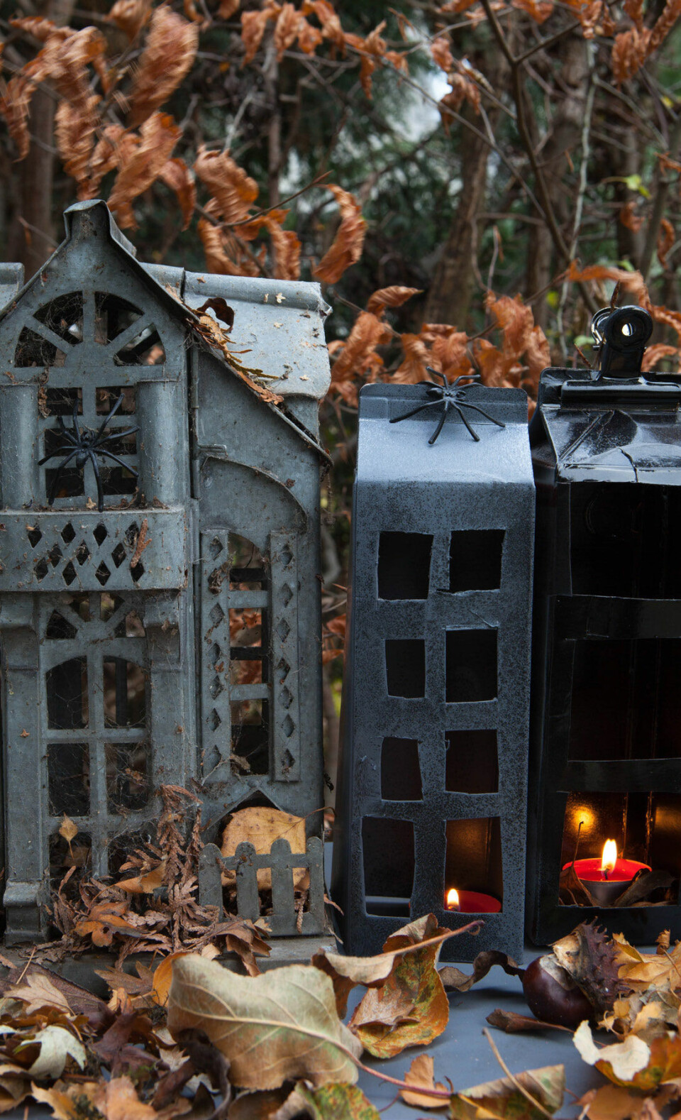 Mælkekartonhuse til halloween
