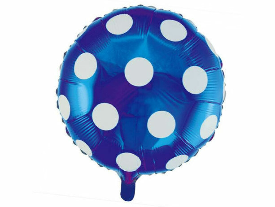 Ballon med prikker.