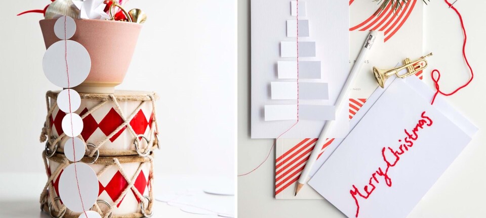 DIY: Sy den fineste julepynt med nål, tråd og papir