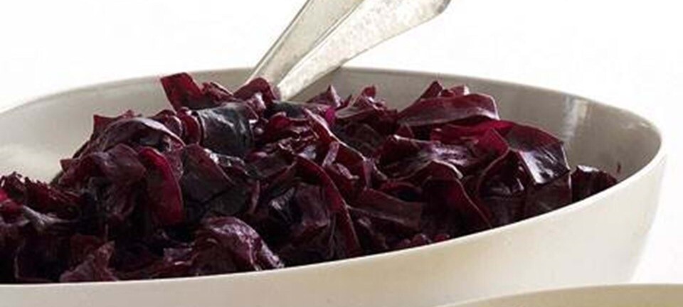 Krydret rødkål med hyldebærsaft