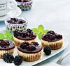Mini-cheesecakes med brombær