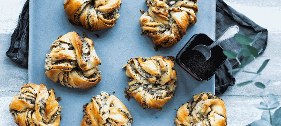 Snurrer med hvid chokolade og lakrids