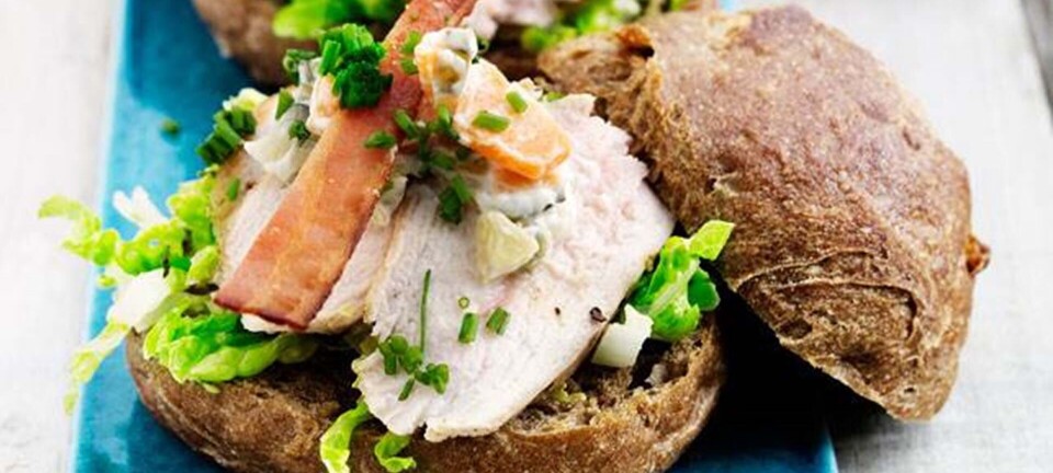 Sandwich med kalkun & bacon