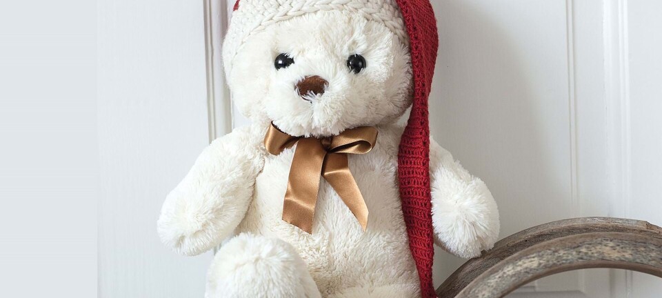 Hæklet nissehue til barn, voksen og til bamsen