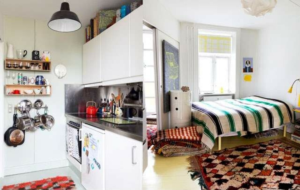 Tekstildesigner Kirsten Friberts Vesterbro-lejlighed