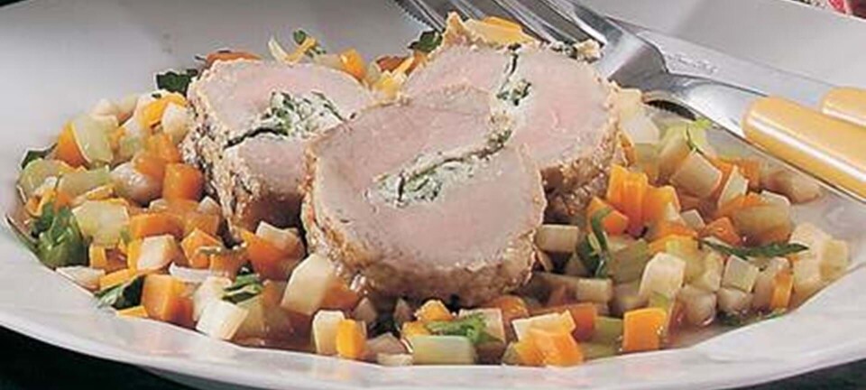 Mørbrad med ricottafyld