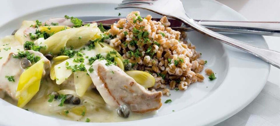 Lækker mørbradgryde med skøn flødesovs