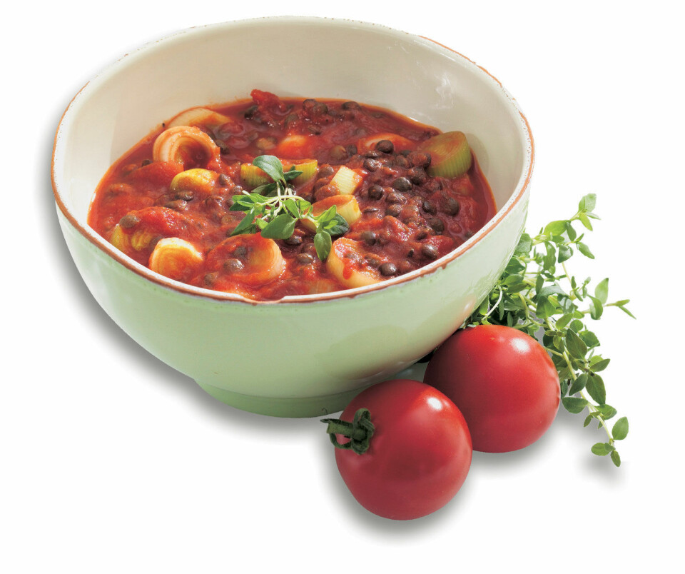 Nem vegansk linsegryde