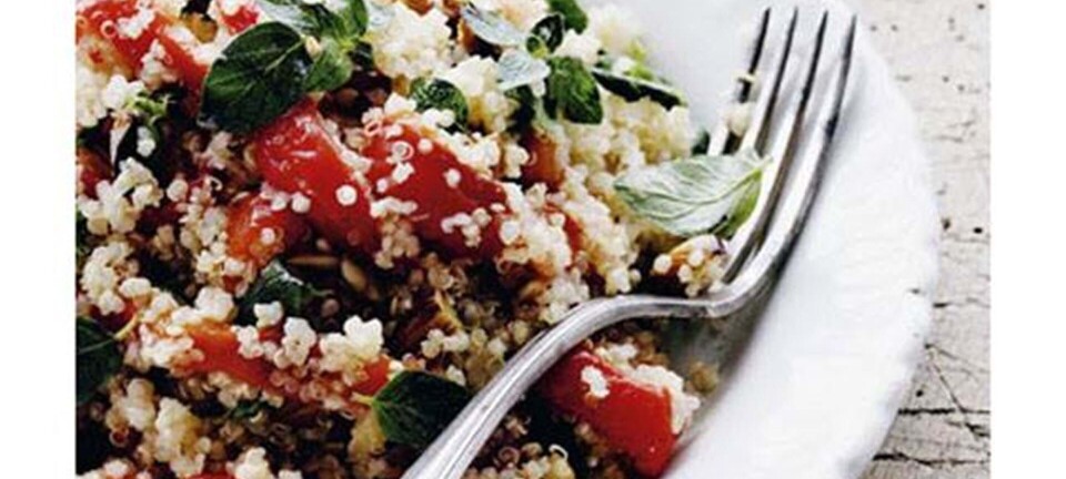 Quinoa med grillede peberfrugter
