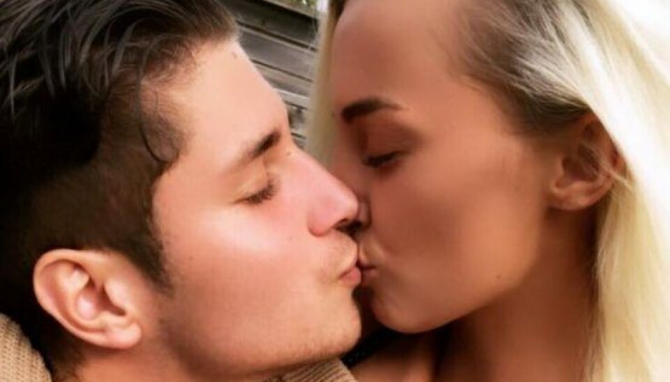 Kærligheden blomstrer for Cecilie og Nicklas. (Foto: Privat)