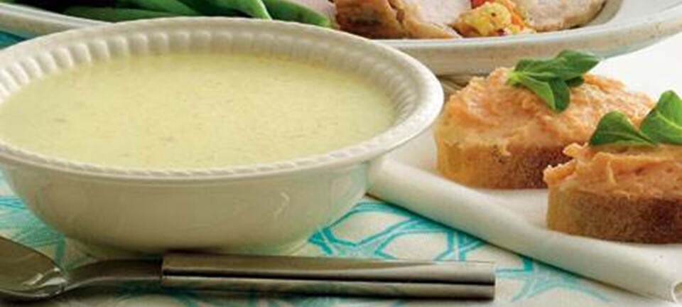 Kartoffelsuppe med laksebrød