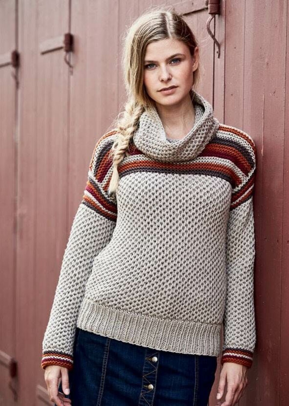 Strik selv: Sweater med bikubemønster