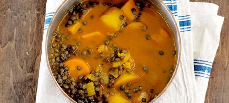 Linsesuppe med græskar