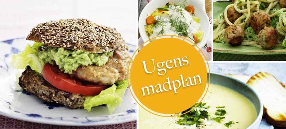 Lækker kålrabisuppe, mexicanske burgere & pasta med skønne citronfrikadeller: Her er ugens madplan til dig
