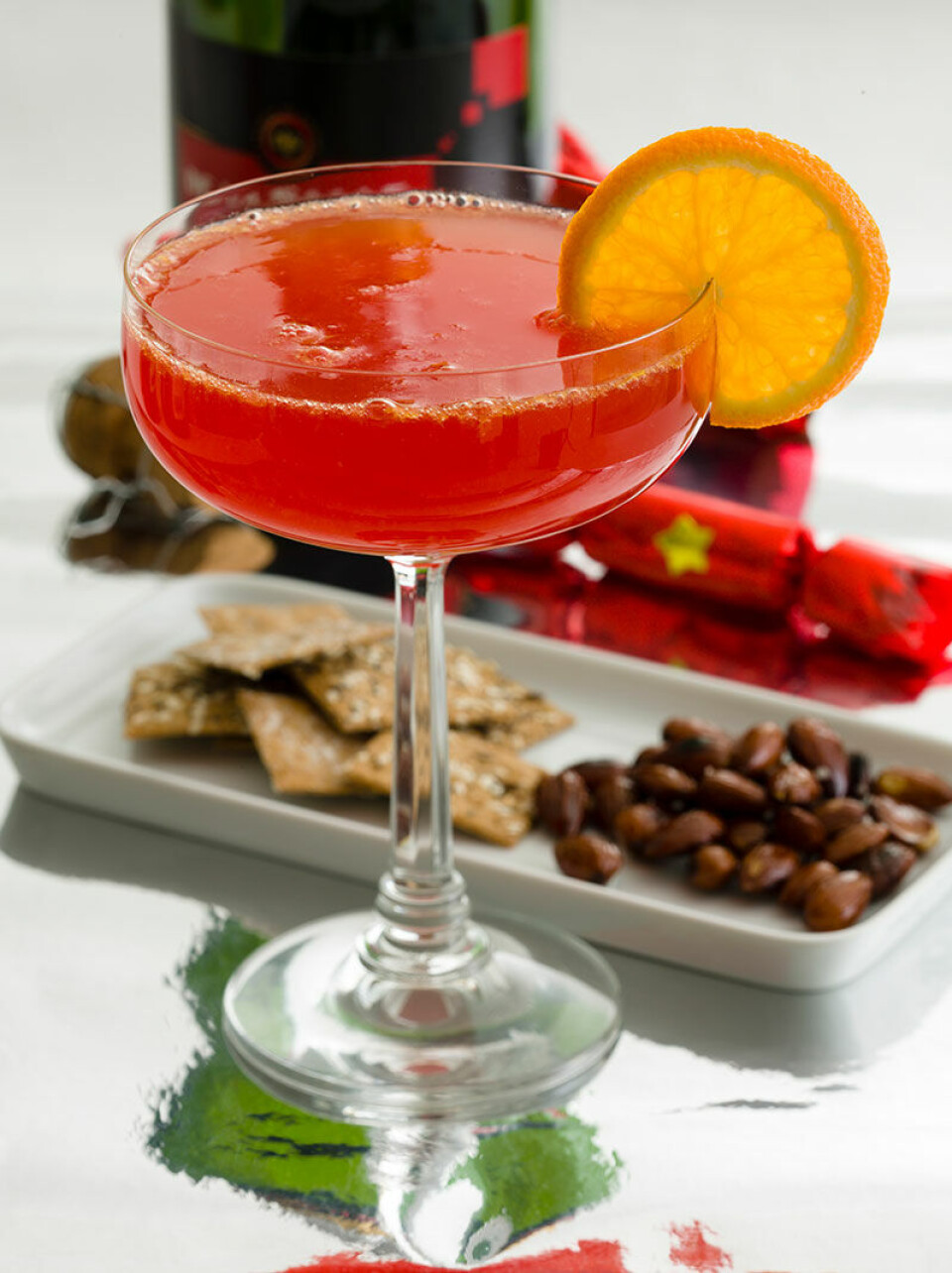 Festlig champagnecocktail med appelsin & campari