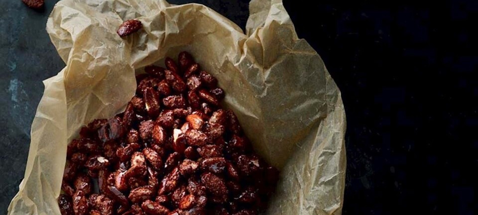 Hjemmelavede brændte mandler med vanilje og kanel