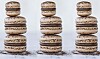 Chokolademacarons med passionsfrugt