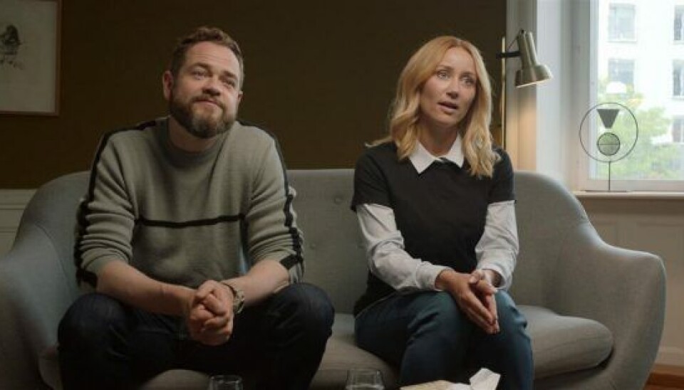 Esben Dalgaard og Ditte Ylva som det ombruste par Anders og Lise (Foto: Viaplay)