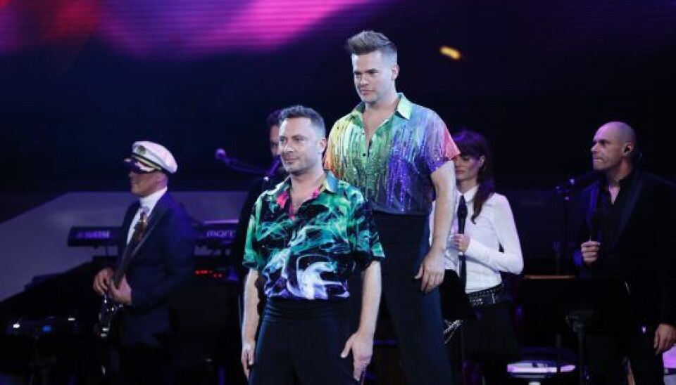 Jakob Fauerby og Silas Holst i en samba i 'Vild med dans' .(Foto: Henrik R. Petersen)