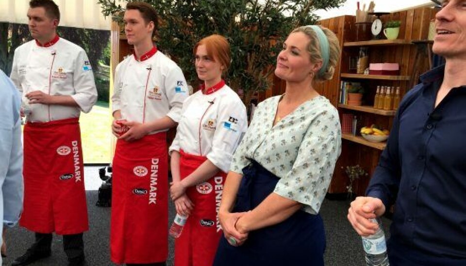 I fjerde program var en af udfordringerne at duellere mod bagelandsholdet (Foto: DR)