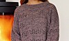 Lunt og lækkert: Strik selv denne smukke sweater med hulmønster