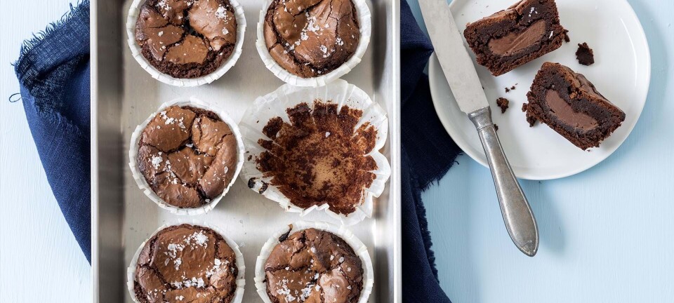 Browniemuffins med Nutella