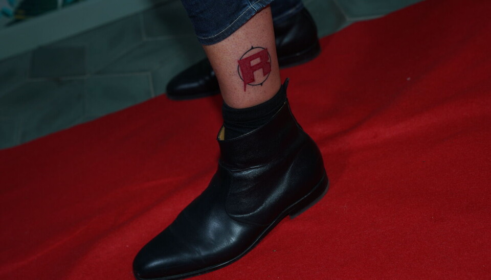Jess havde fået 'Robinson'-logoet tatoveret. (Foto: Janus Nielsen)