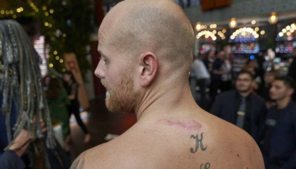 Kenneth Jørgensen til 'Robinson'-finalefest. Foto: Janus Nielsen.