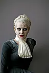 2014: I Shakespeare-forestillingen ”Tigerhjerte svøbt i svømmehud”. – Mit hår var sat, så det både kunne være dame- og herre, så man kunne spille begge køn. Foto: Miriam Dalsgaard / Ritzau Scanpix