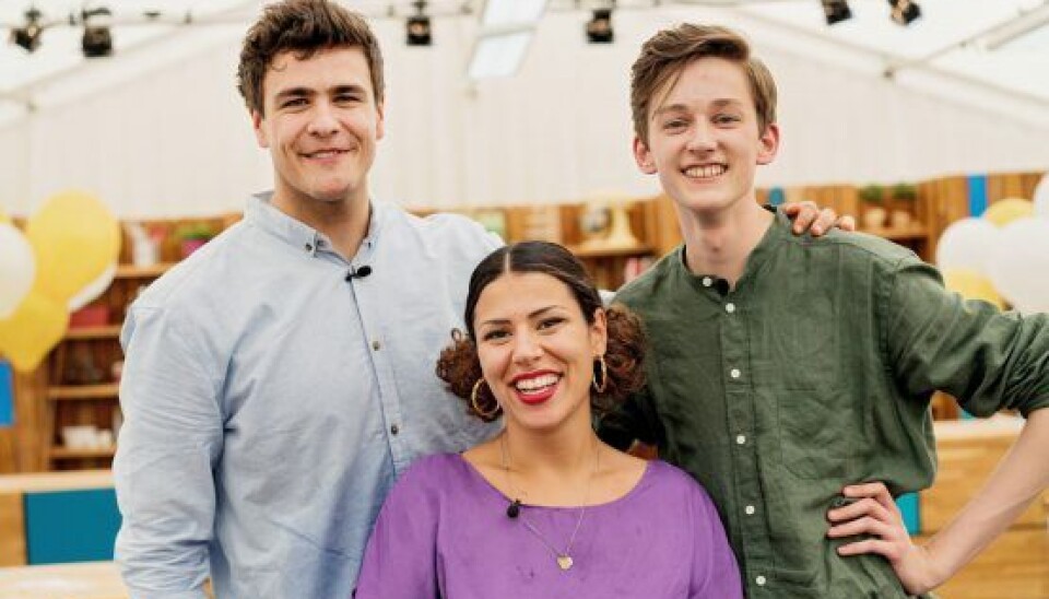 Jon, Jasmin og Emil var finalisterne i 'Den store bagedyst 2018', hvor Emil som bekendt løb med sejren (Foto: Agnete Schlichtkrull)