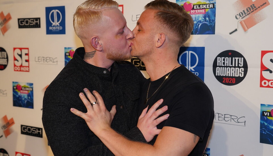 Bromancen mellem Mark og Casper fra 'Ex on the Beach' nåede nye højder til Reality Awards. (Foto: Janus Nielsen)