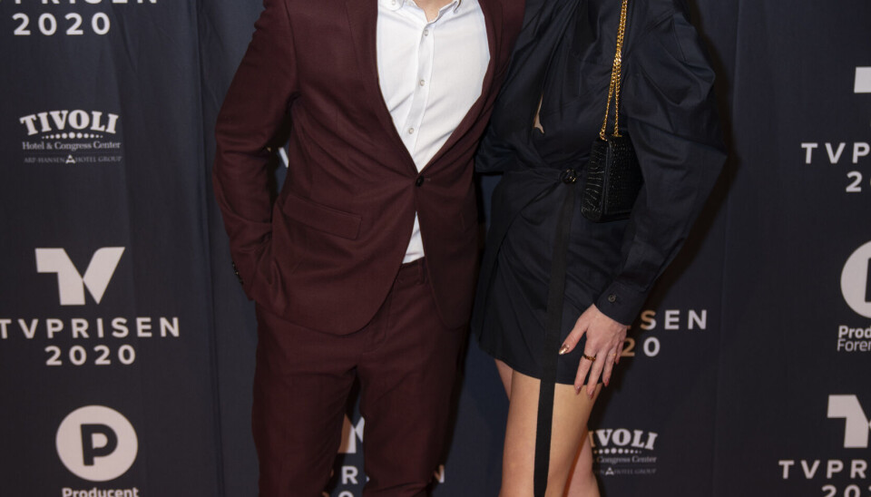 Rasmus Brohave og kæresten Maja til TV-Prisen 2020 (Foto: Anthon Unger)