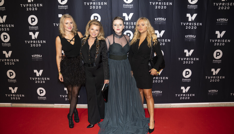 Diamant familien til TV-Prisen 2020 (Foto Anthon Unger)