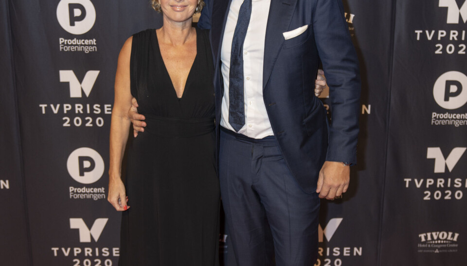 Natasja Crone og Rasmus Tantholdt TV-Prisen 2020, Foto Anthon Unger