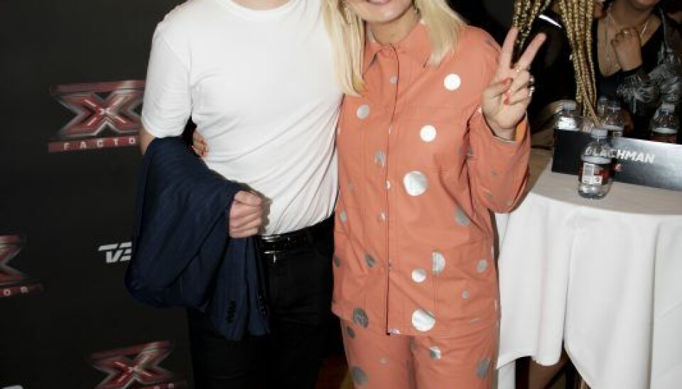 Til første 'X Factor' liveshow. Emil og Sofie Linde. (Foto: Anthon Unger)