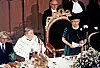 Dronning Elizabeths frygtelige år. Det var planlagt, at dronning Elizabeth skulle holde tale den 24. november 1992 i forbindelse med sit 40-års jubilæum. Men det var overraskende for de tilstedeværende politikere og for tv-seerne at høre regenten blive så privat, som hun blev. ”1992 er ikke et år, jeg vil se tilbage på med udelt glæde,” sagde hun og kaldte året for et ”annus horribilis” – latinsk for et 'frygteligt år'. Tre af hendes fire børn var blevet skilt samme år. (Foto: Getty Images)