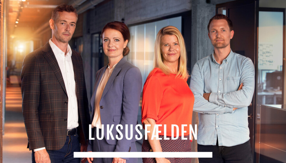 Carsten, Sesilie, Mette og Kenneth var eksperterne i den nyeste sæson af 'Luksusfælden', hvor fokusset lå særligt på de konsekvenser som dårlig økonomi kan have for ens relationer til andre (Foto: NENT Group/Toke Riskjær)
