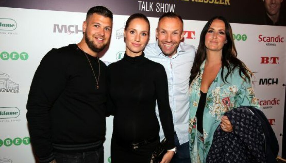 Billede 1 - Cengiz, Lea, Mikkel og Geggo var sammen taget til Mikkels talkshow i oktober sidste år, inden det gik galt mellem dem. (Foto: Henrik Hildebrandt).