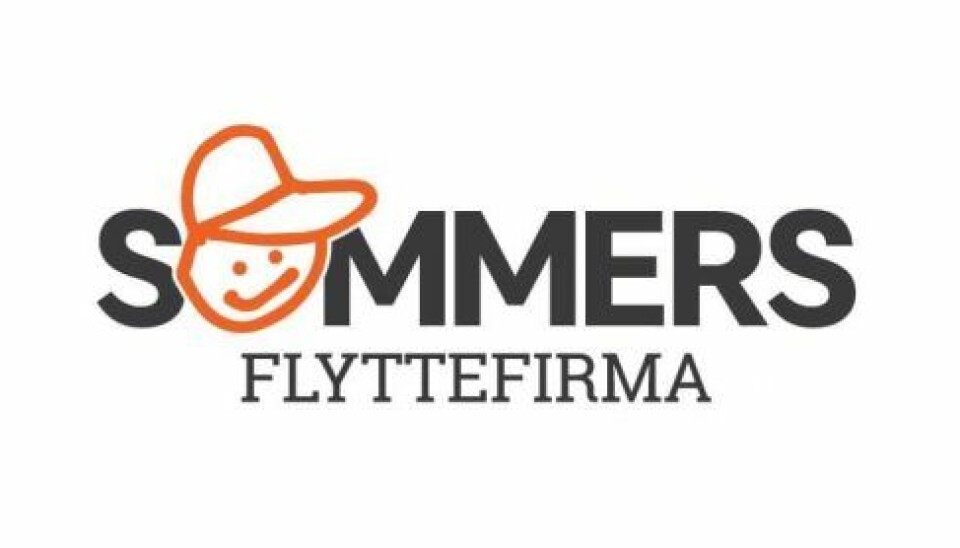 Således ser logoet ud for Martin og Sandra kommende flyttefirma (Foto: Sommers Flyttefirma)