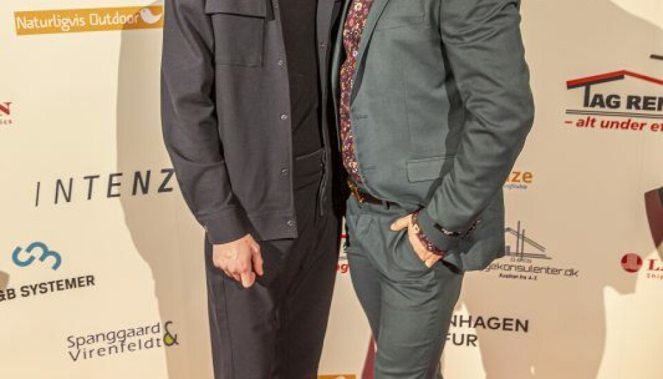 Årets Optimist 2019, Docken, 2020.Gustav Salinas og ekskæresten Kenneth. (Foto: Michael Stub)
