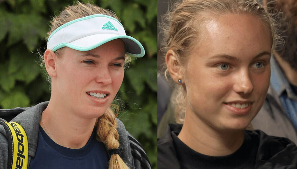 Caroline Wozniacki og Victoria fra 'Hjem til gården' (Foto: Ritzau Scanpix og TV 2 Play)