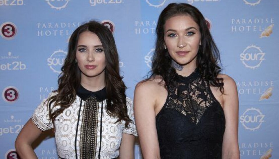 Nikita Klæstrup og søsteren Sasha Klæstrup, 'Paradise Hotel' 2016.(Foto: Janus Nielsen)