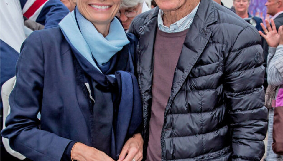 Bent Fabricius-Bjerre og hans kone Camilla Padilla Arndt, der nu er blevet enke (Foto: Michael Stub).