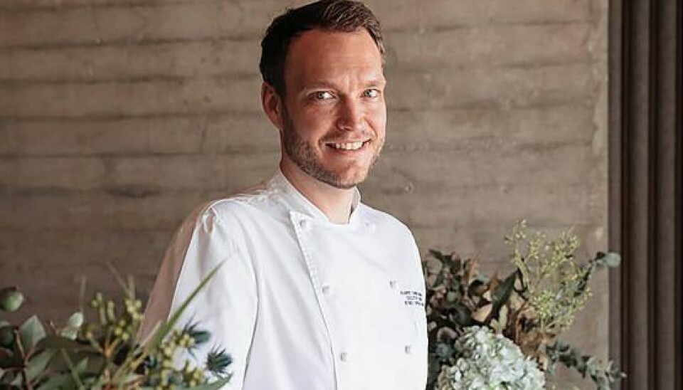 Køkkenchef Kasper Christensen, der tidligere har været skibskok på Kongeskibet Dannebrog (Foto: Trippas White Gruop)