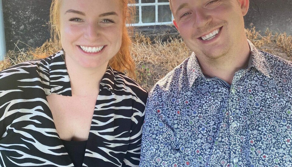 Martin Danielsen og kæresten Amalie. (Foto: privat)