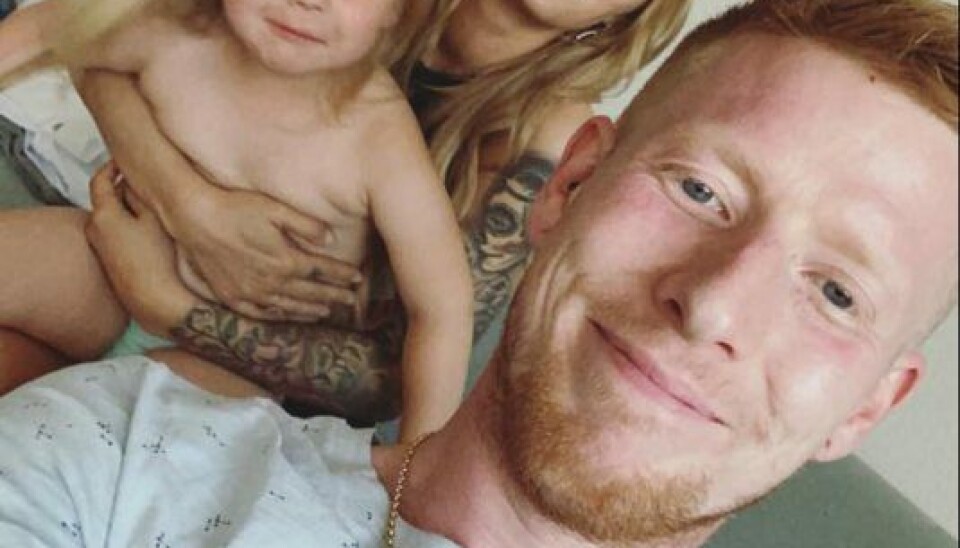 Hells Kitchen-Peter med sin forlovede Natasja og deres 4-årige datter Sofia Foto: Privat)