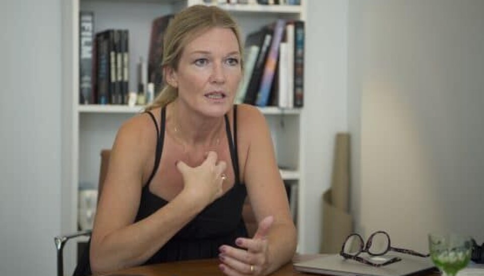 Interview med Anne-Grethe Bjarup Riis ved udgivelsen af hendes fjerde bog 'I Guds rige' (Foto: Peter Hauerbach)