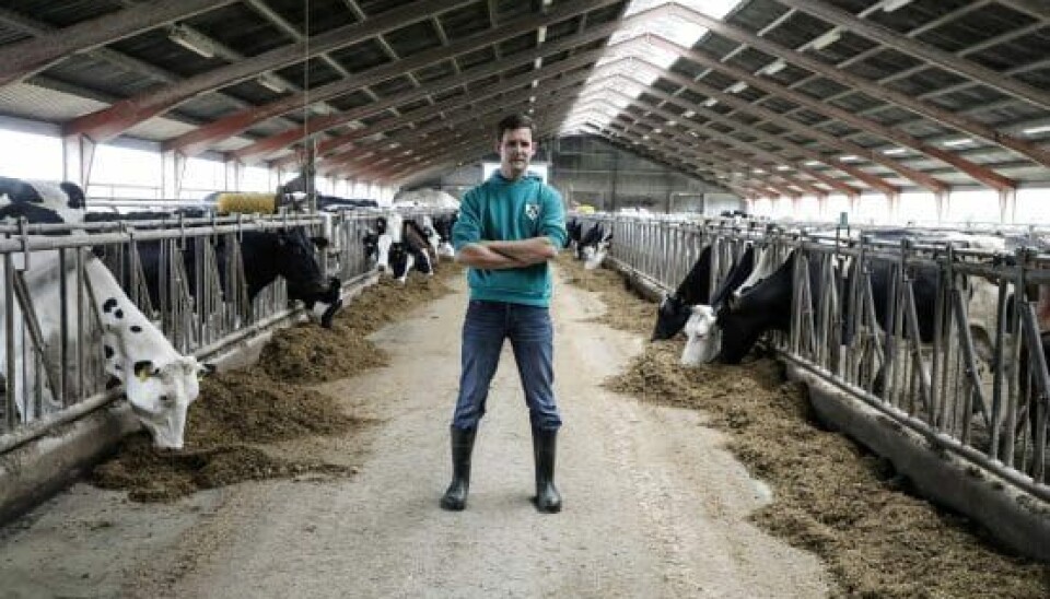 Brian kan især mærke, at han er alene om vinteren, når der ikke er lige så mange gøremål på gården. (Foto: Niels Henrik Dam)