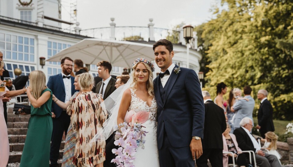 Billede 1 - Julie Lyck og Steffan Bak sagde lørdag den 22. august ja til hinanden. (Foto: Joanna Egeberg)